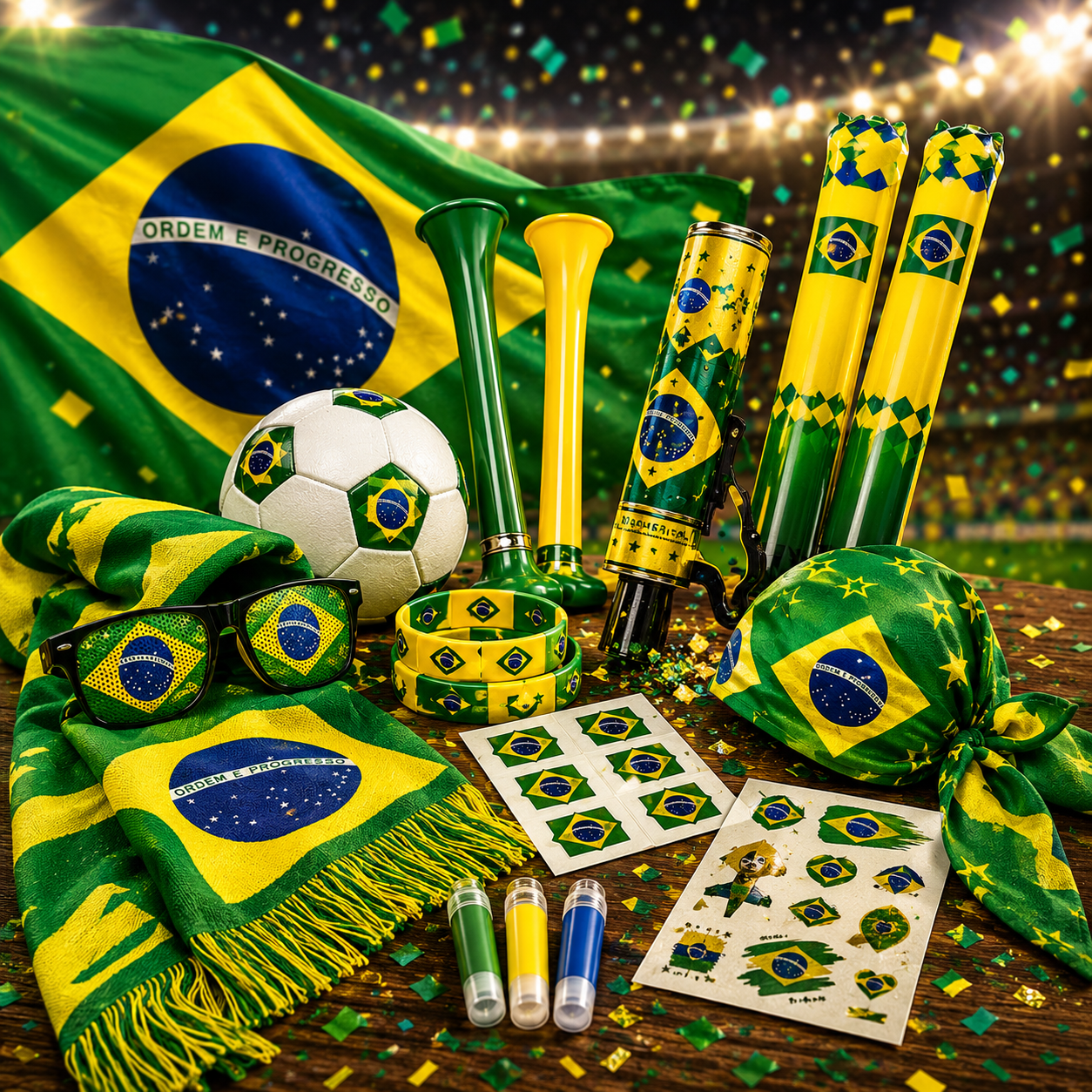 Kit Torcedor Brasil