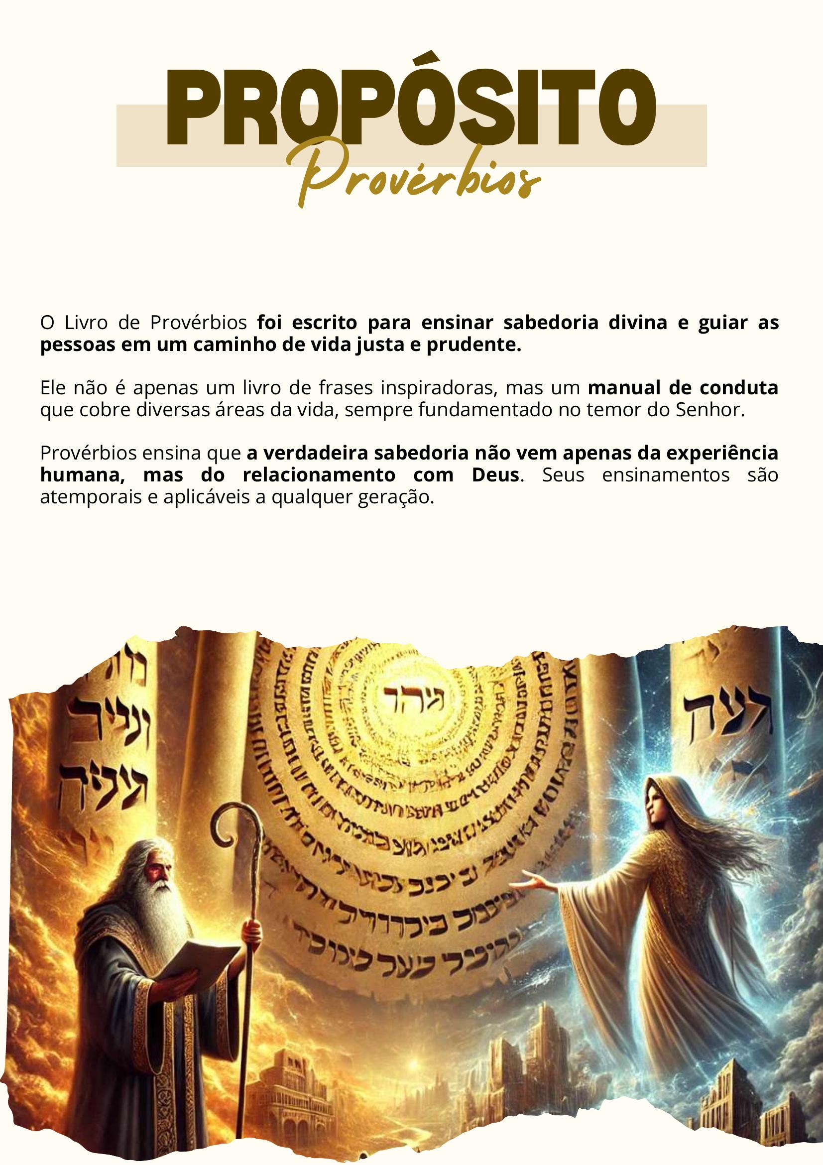 Provérbios conteúdo